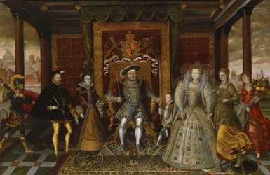 Allégorie de la succession Tudor - La famille de Henry VIII